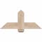 Ekena Millwork Eugene Smooth Timber Gable Bracket, Douglas Fir, 36"W x 16"H x 3 1/2"D x 5 1/2"F, 11/12 Pitch GBW036X16X0406EUG00SDF - alternate 1